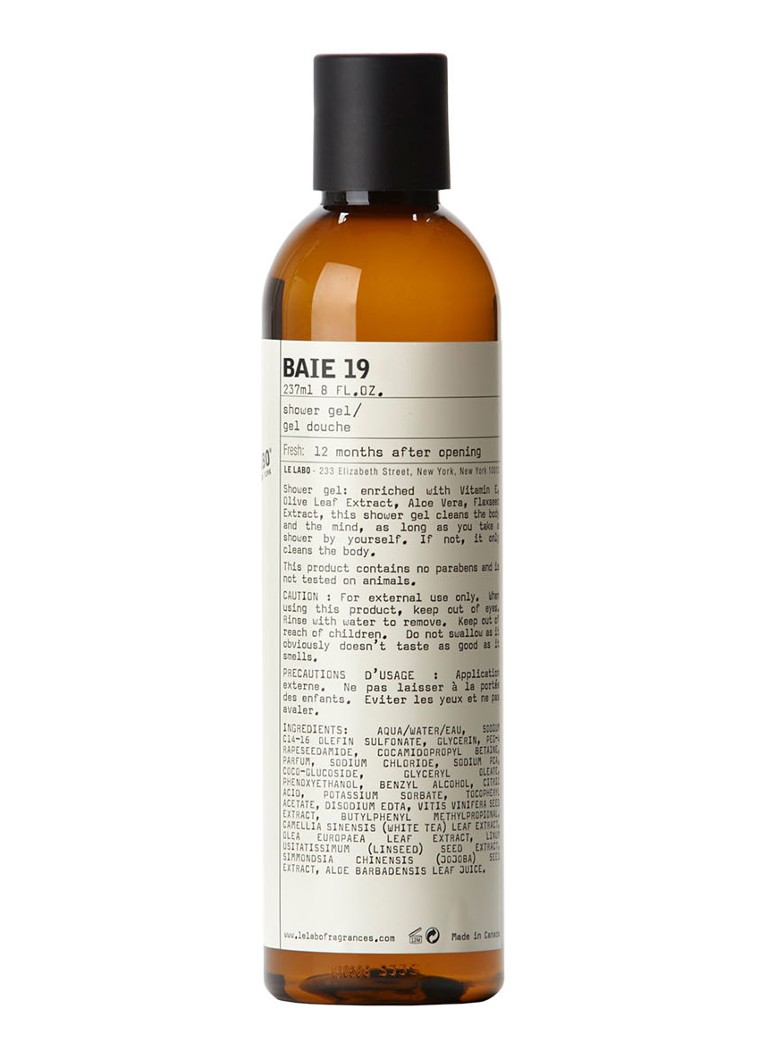 Le Labo Baie 19 Shower Gel - douchegel 237ML Verzorging - Deal
