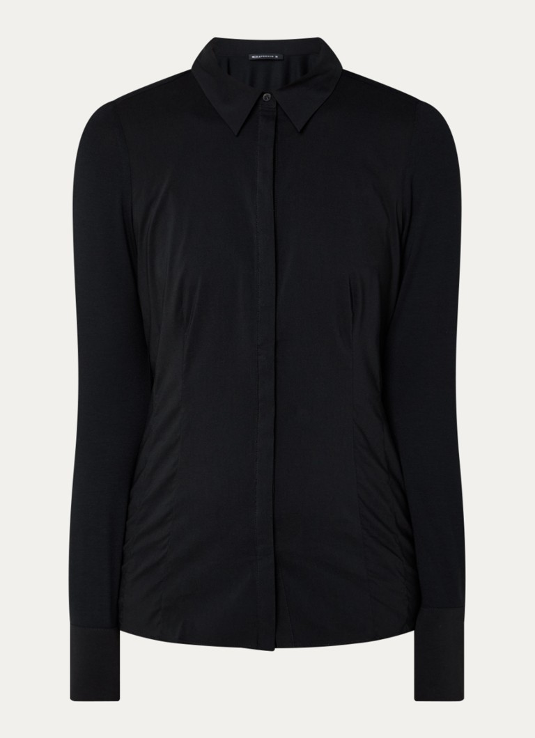 Expresso Dames Blouse van jersey in de kleur Zwart