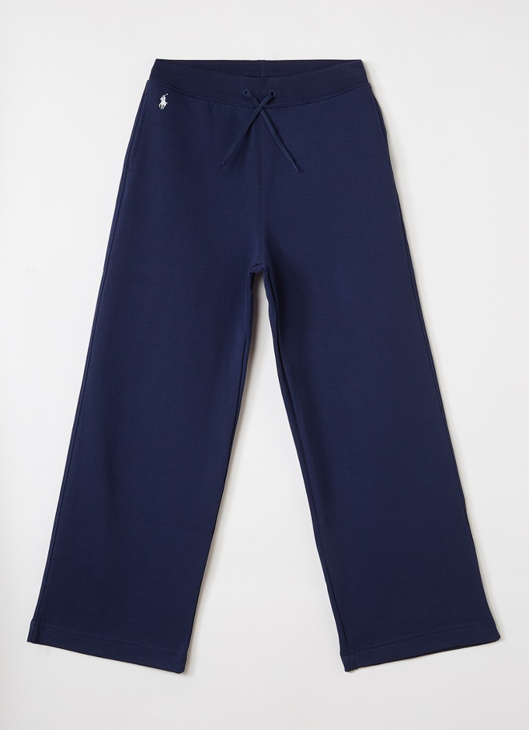 Ralph Lauren Meisjes Straight fit joggingbroek met logo in de kleur Donkerblauw, maat: XL=158
