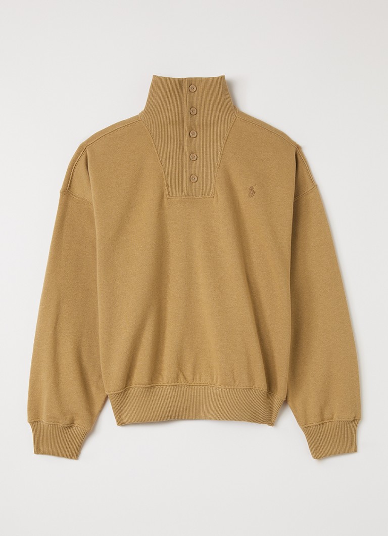 Ralph Lauren Meisjes Trui met logoborduring in de kleur Camel, maat: XL=164