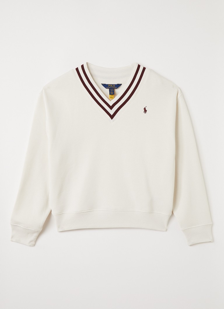 Ralph Lauren Meisjes Pullover met logoborduring in de kleur Antraciet, maat: L=152