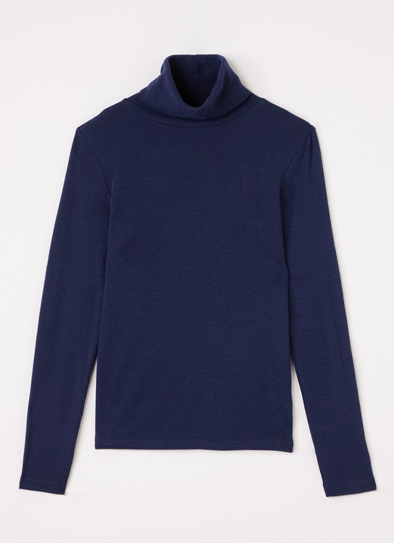 Ralph Lauren Meisjes Trui met col in de kleur Donkerblauw, maat: S=128
