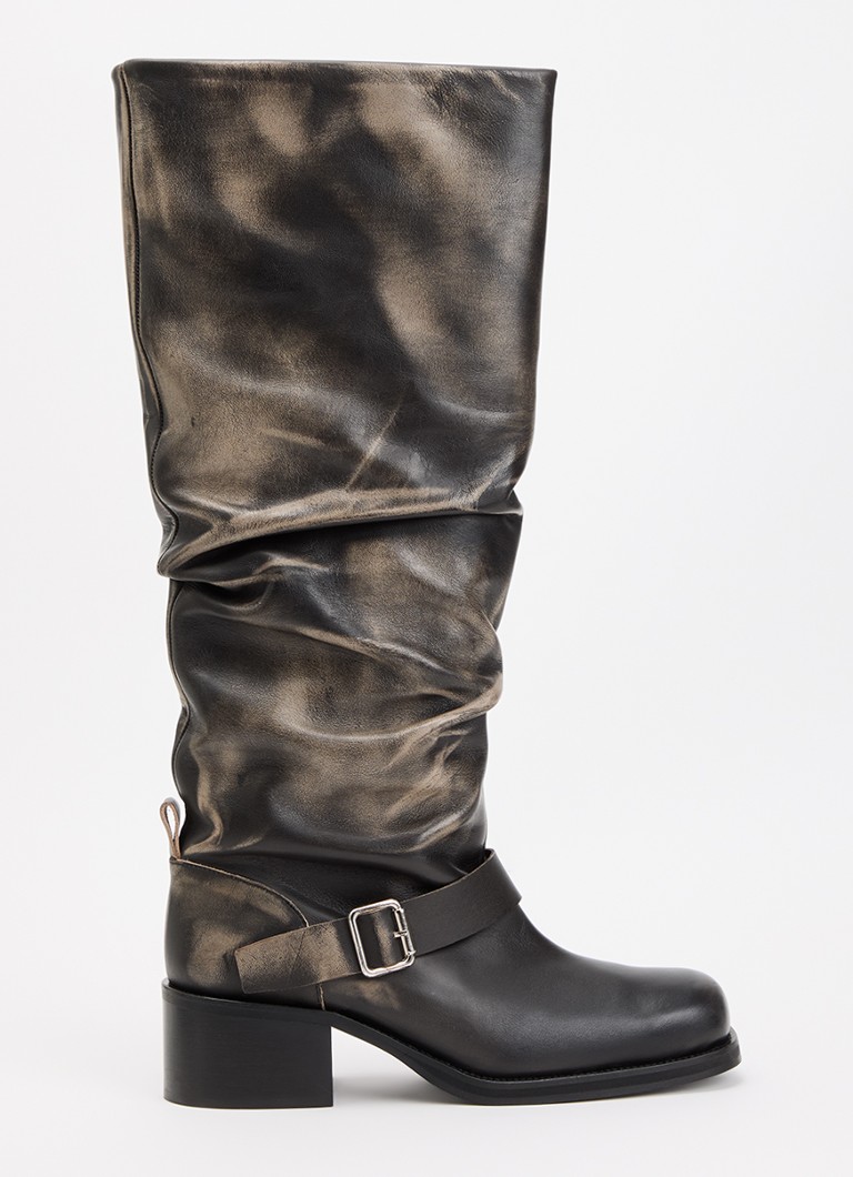 Toral Dames Clide laars van leer in de kleur Zwart, maat: 39