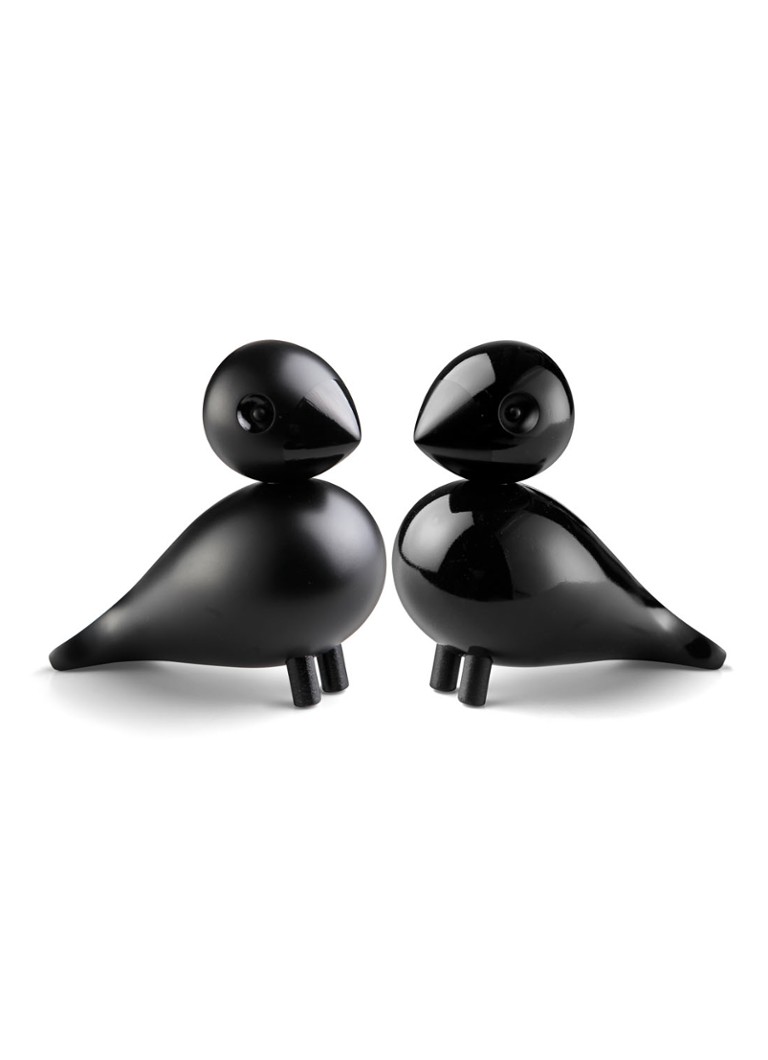 Kay Bojesen Love Birds ornament 9 cm Zwart - Deal