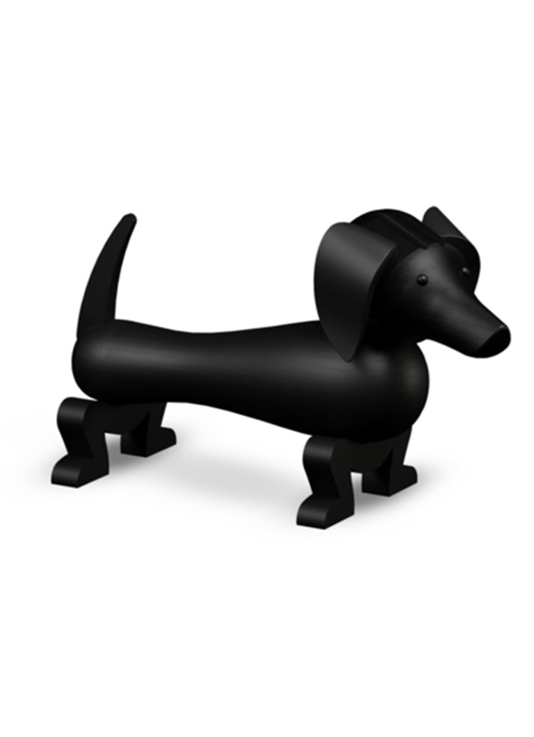 Kay Bojesen Dog Small ornament 11 cm Zwart - Deal