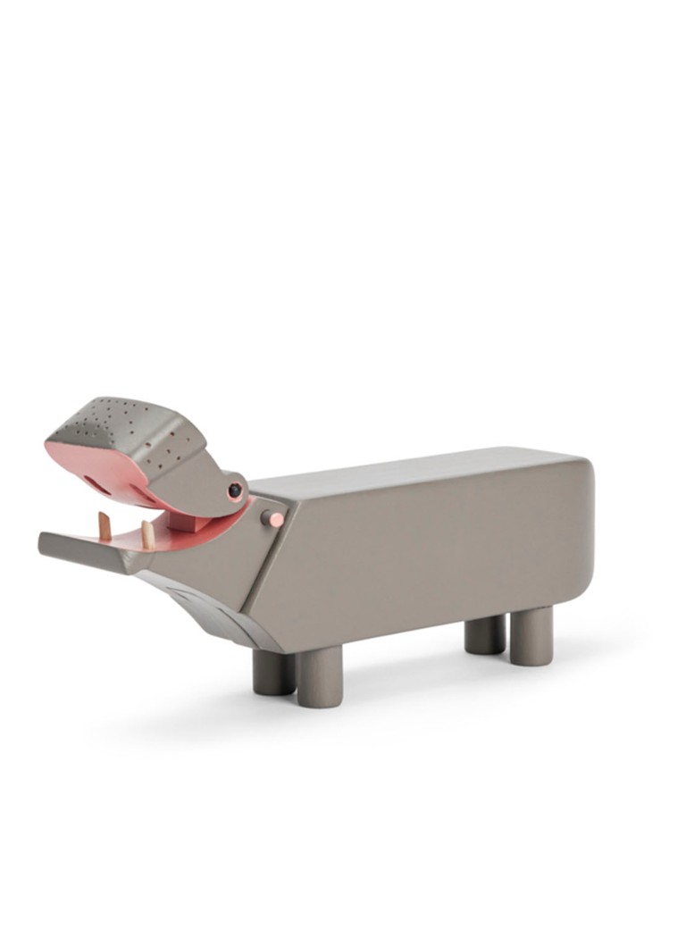 Kay Bojesen Hippo ornament 6 cm Grijs - Deal