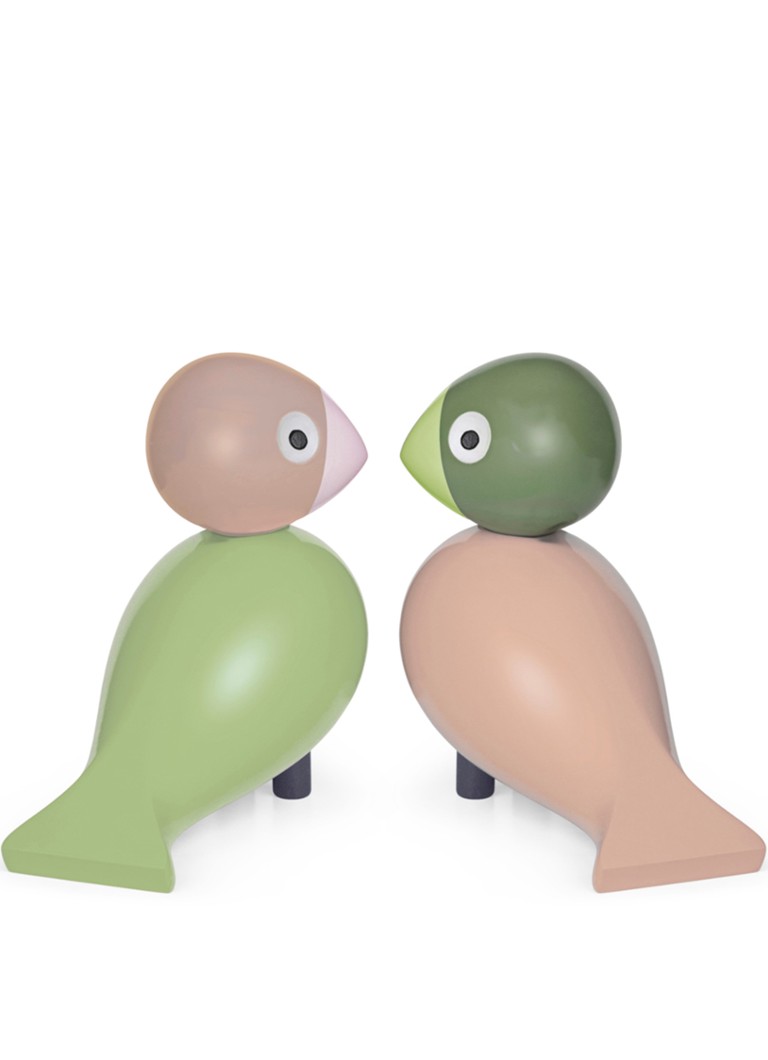 Kay Bojesen Lovebirds ornament 9 cm Groen - Deal