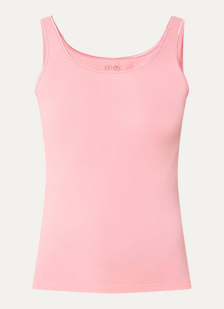 Mey Dames Pyjamatop met ronde hals in de kleur Roze, maat: 44