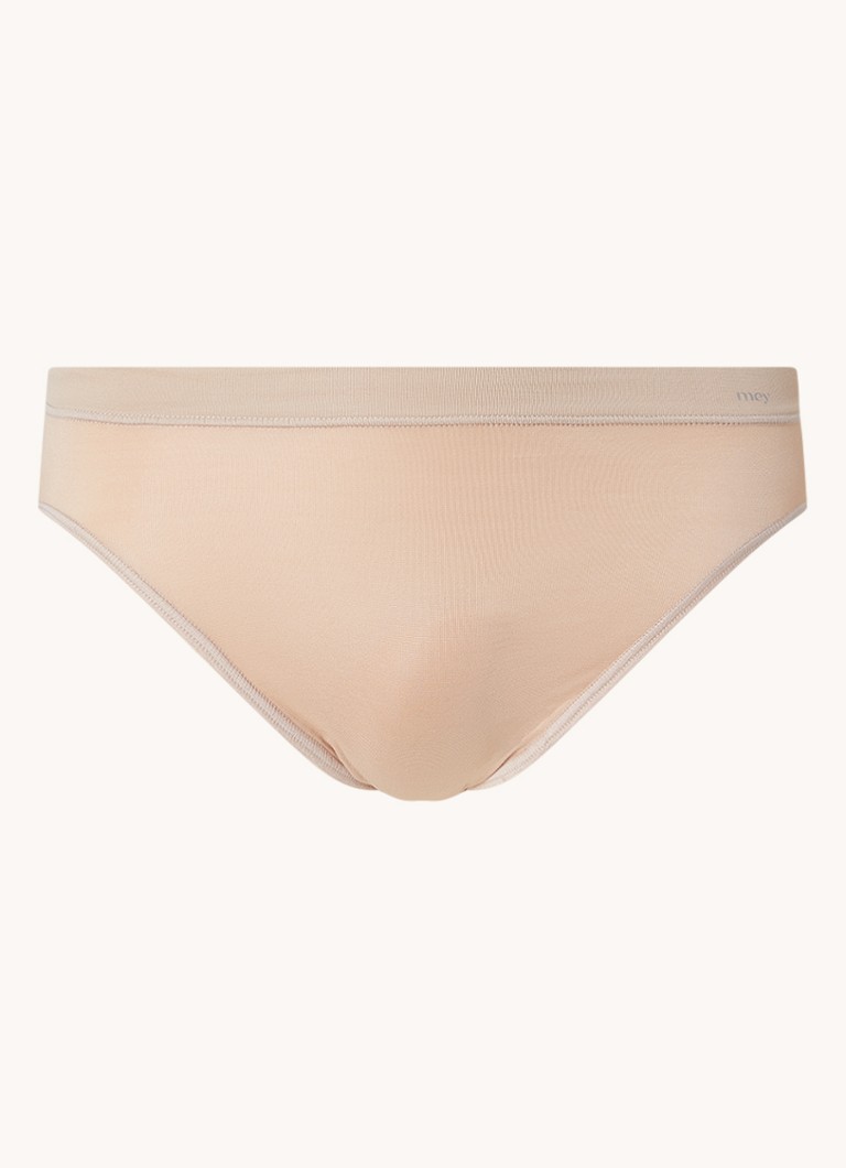 Mey Dames Emotion Jazz slip met logo in de kleur Creme, maat: 38