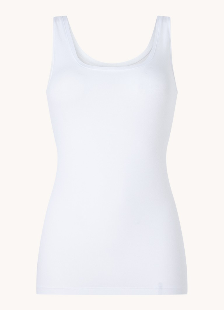 Mey Dames Superfine singlet met stretch in de kleur Wit, maat: 44