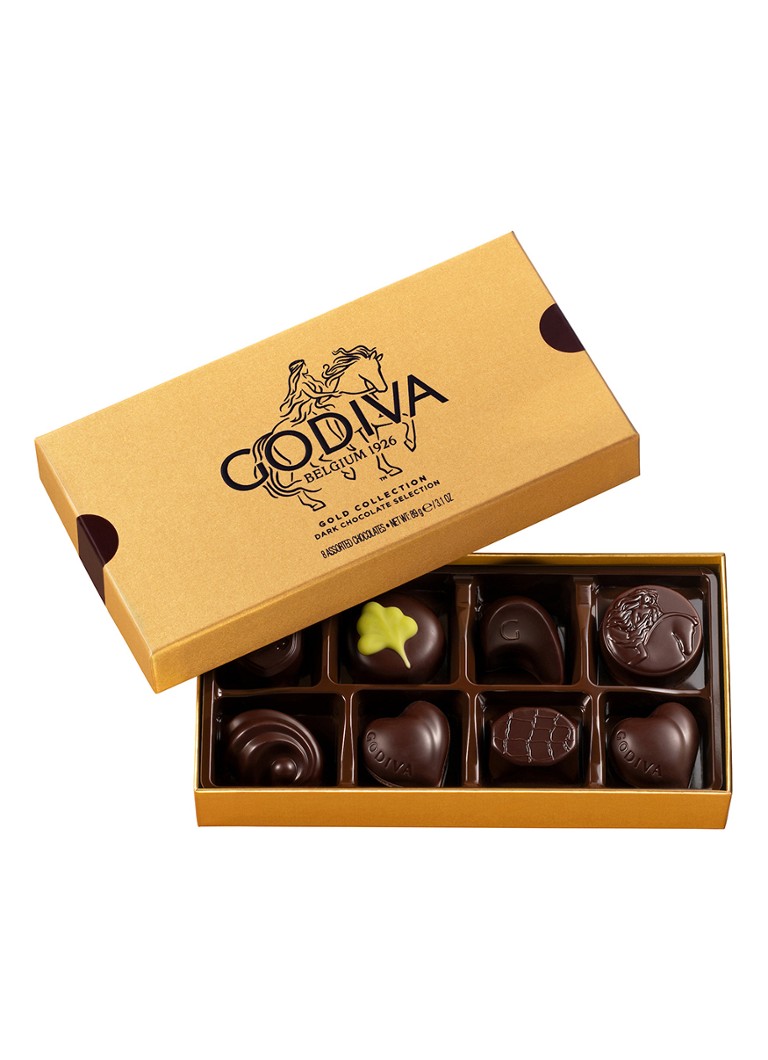 Godiva Gold Collection All Dark chocolade bonbons 8 stuks - Deal