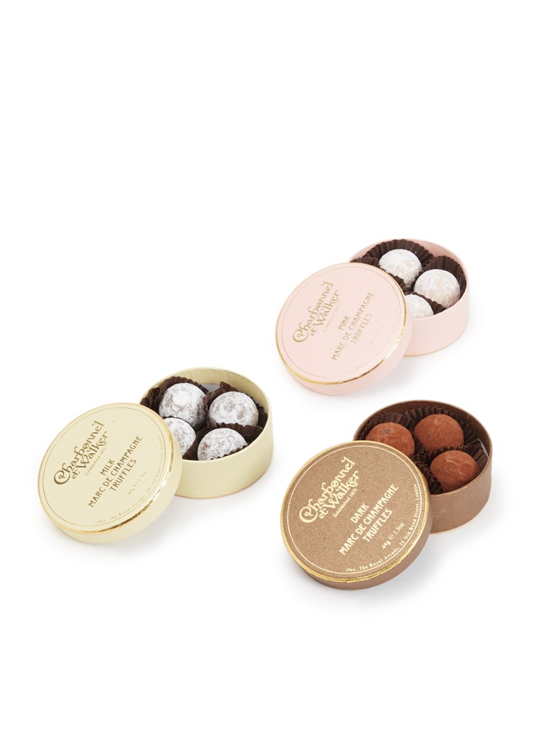 Charbonnel et Walker Marc de Champagne Mini chocolade truffels trio - Deal