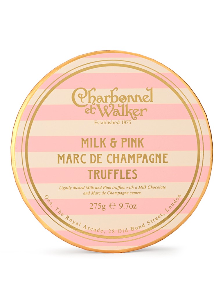 Charbonnel et Walker Milk & Pink Marc de Champagne chocolade truffels 20 stuks - Deal