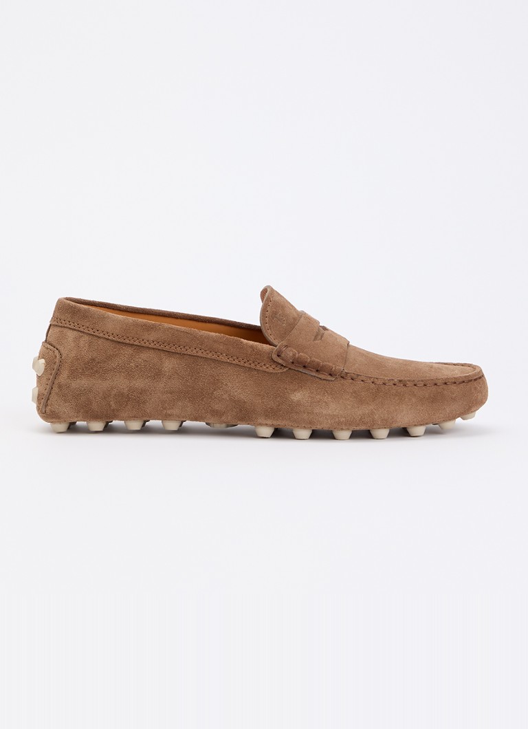Tod's Dames Gommino Macro mocassin van suède in de kleur Bruin, maat: 38