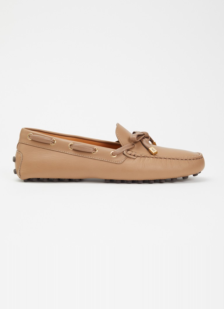 Tod's Dames Gommino mocassin van leer in de kleur Lichtbruin, maat: 37