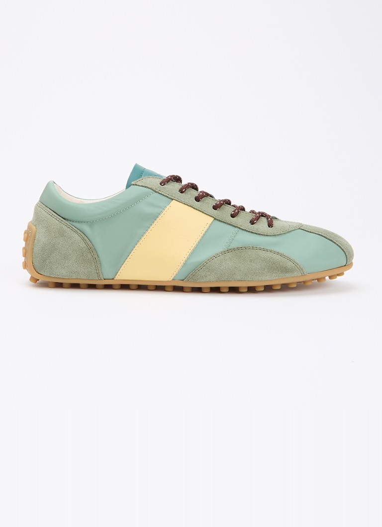 Tod's Dames Sportiva sneaker met suède details in de kleur Lichtgroen, maat: 40