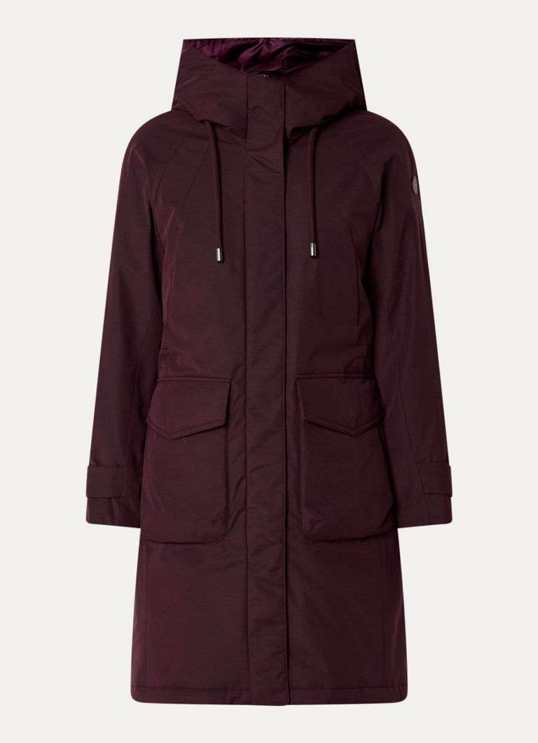 Creenstone Dames Svea gewatteerde parka met klepazkken in de kleur Zwart, maat: 36