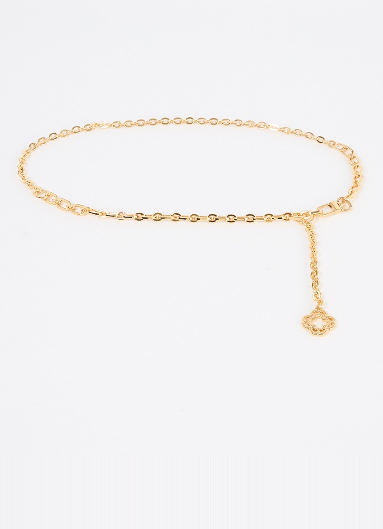 Maje Dames Clover tailleriem met logo in de kleur Goud