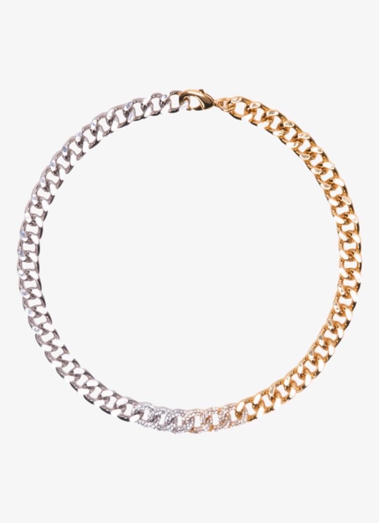 Maje Dames Schakelketting met zirkonia in de kleur Multicolor