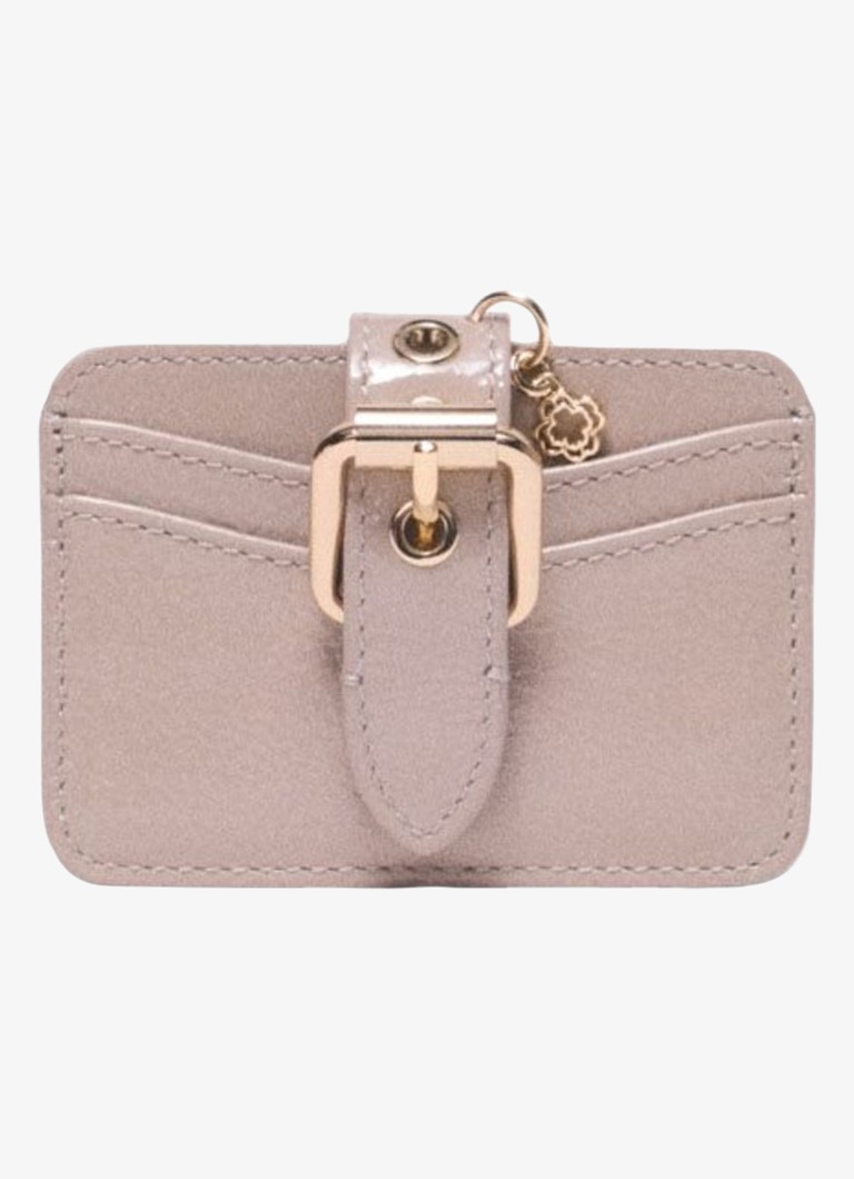 Maje Dames Pasjeshouder van leer in de kleur Beige