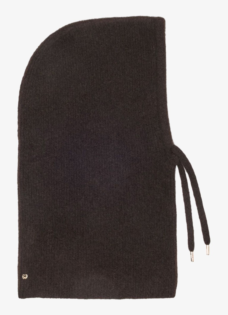 Maje Dames Balaclava in wolblend in de kleur Donkerbruin