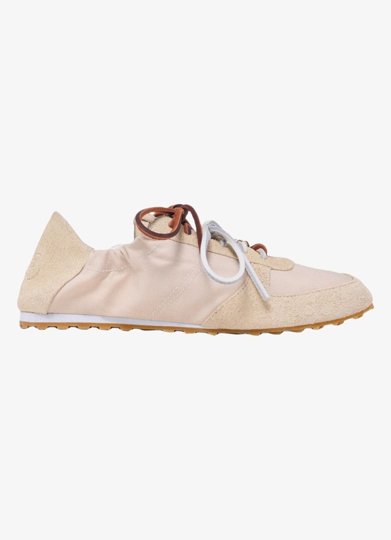 Maje Dames Nylon sneakers met meerdere veters in de kleur Wit