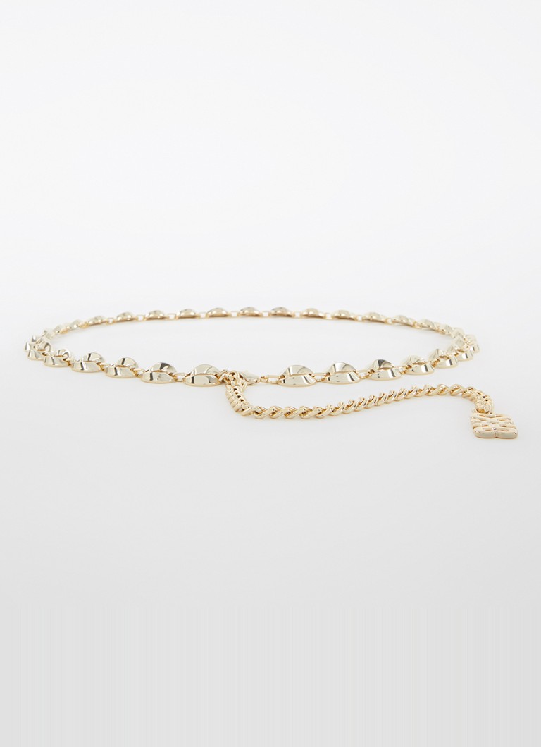 Sandro Dames Schakelriem met logo in de kleur Goud