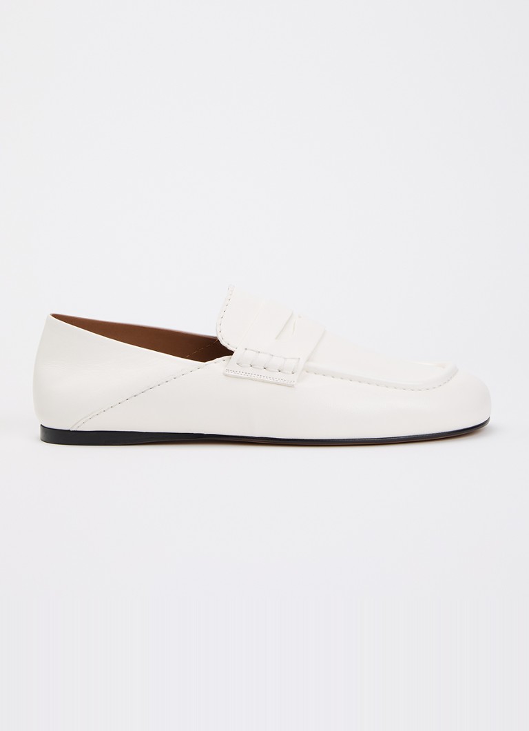 Sandro Dames Mocassin van lamsleer in de kleur Wit