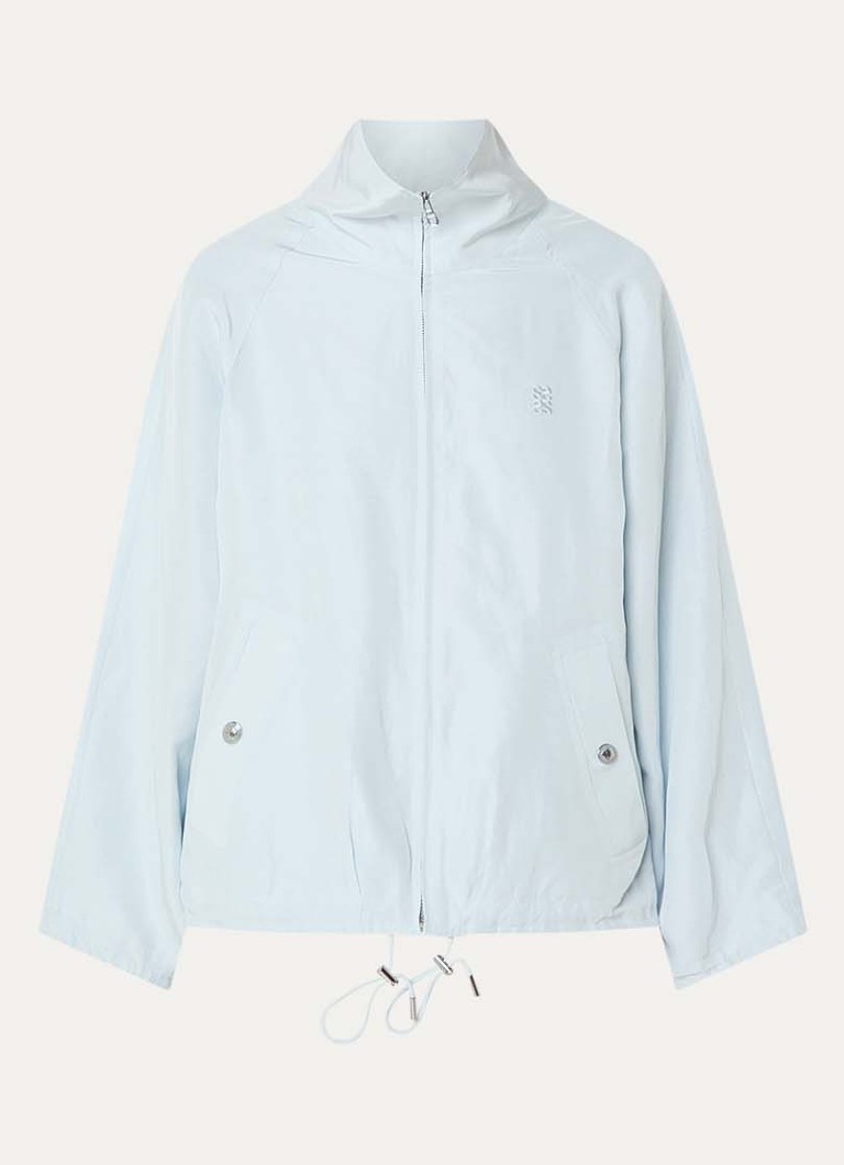 Sandro Heren Jack met logo en steekzakken in de kleur Lichtblauw