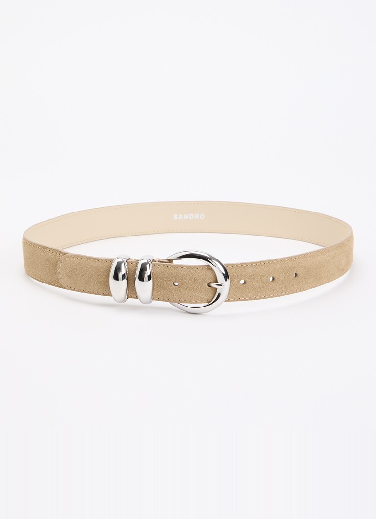 Sandro Dames Riem van suède in de kleur Beige