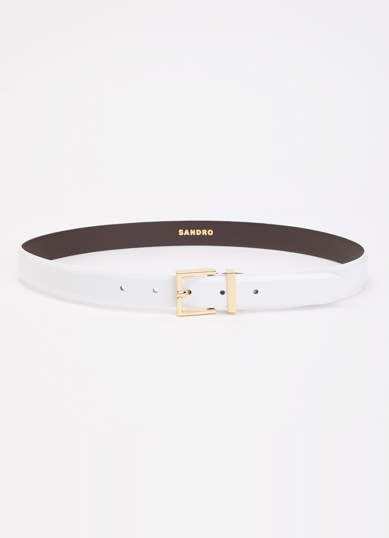Sandro Dames Palais Royal riem van leer in de kleur Wit