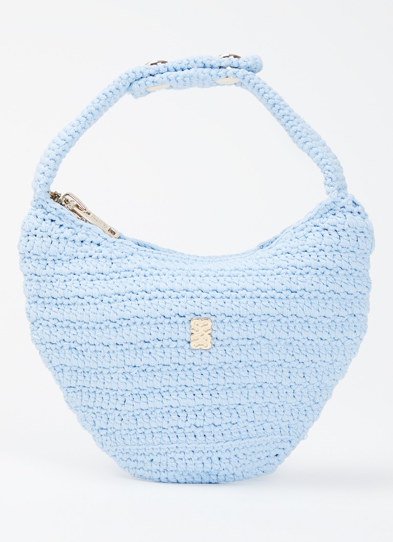 Sandro Dames Handtas van crochet in de kleur Lichtblauw