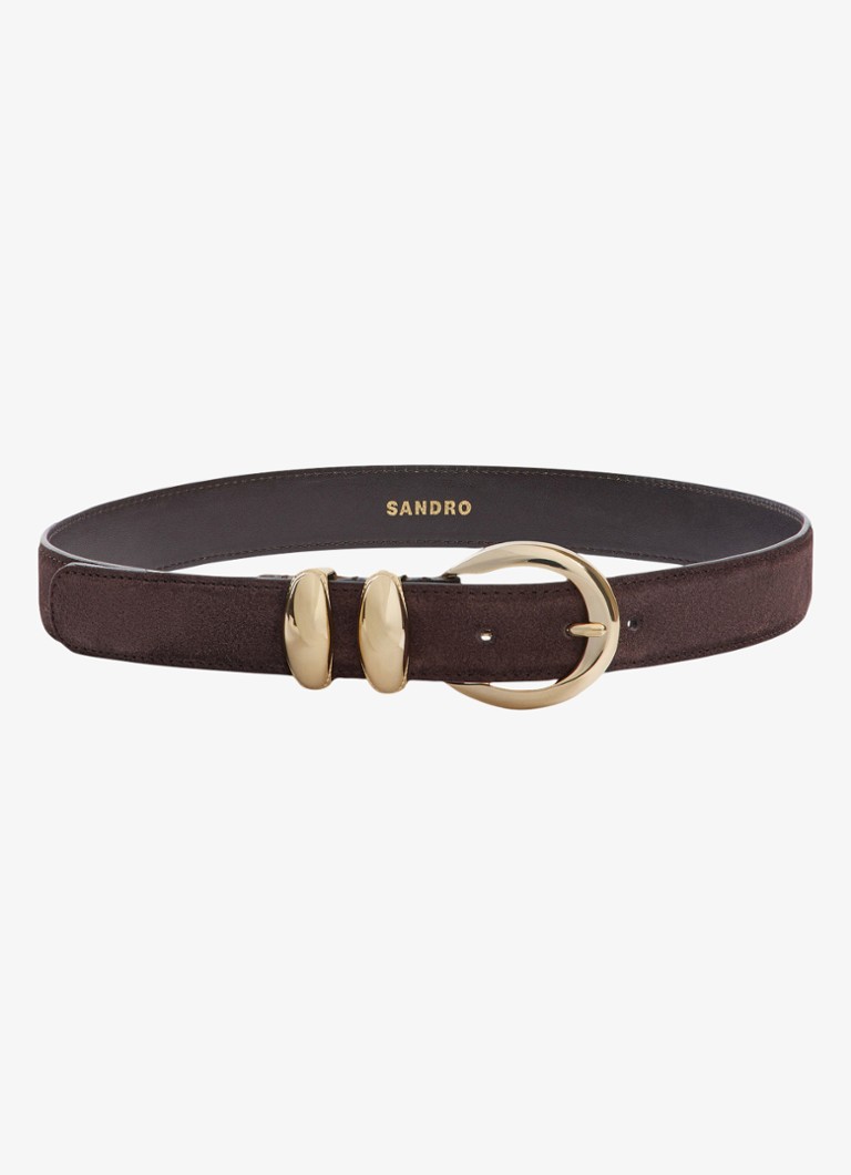 Sandro Dames Riem van suède in de kleur Bruin