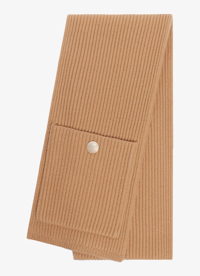Sandro Dames Sjaal in kasjmierblend in de kleur Camel