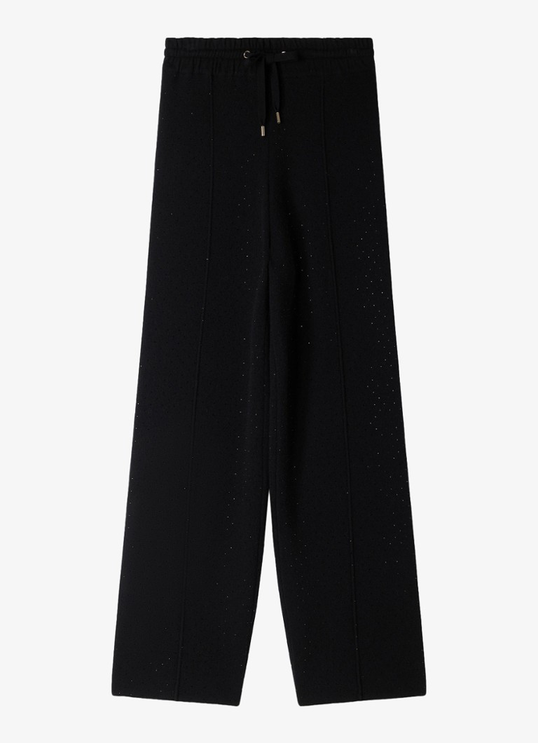 Sandro Dames Joggingbroek met strass in de kleur Zwart