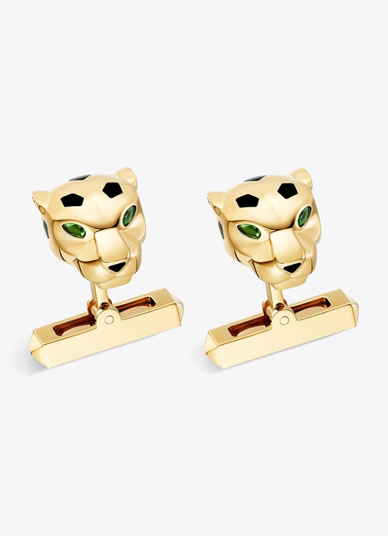 Cartier Heren Panthère de Cartier manchetknopen van 18 karaat geelgoud CROG000654 in de kleur Geelgoud