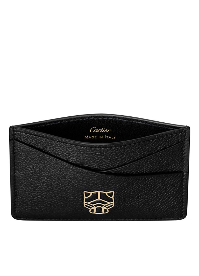 Cartier Dames Panthère de Cartier pasjeshouder van kalfsleer CRL3002049 in de kleur Zwart