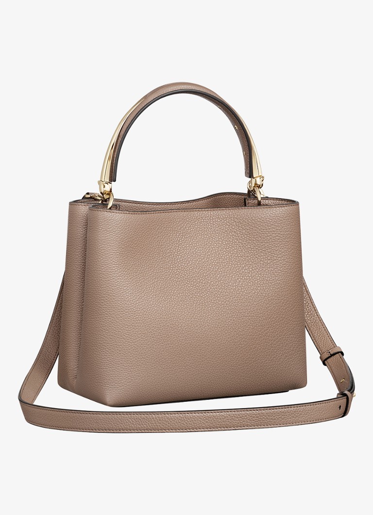 Cartier Dames Panthère Double de Cartier Small handtas van kalfsleer CRL1002642 in de kleur Taupe