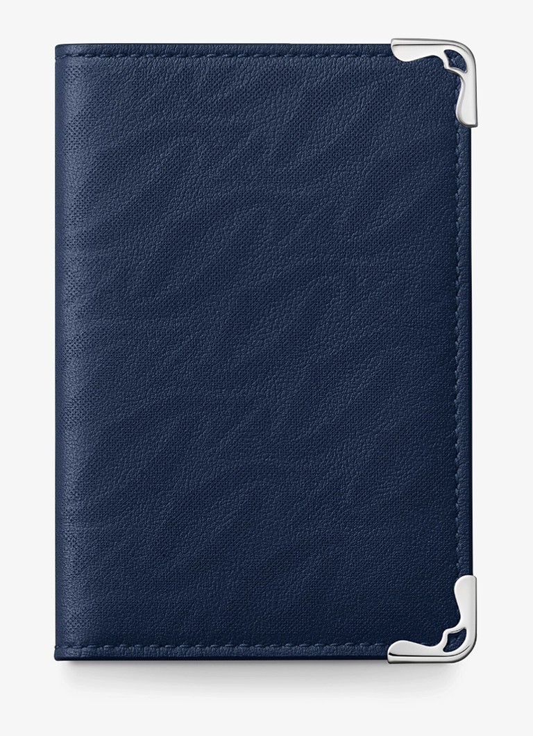 Cartier Dames Must de Cartier pasjeshouder van kalfsleer CRL3002481 in de kleur Blauw