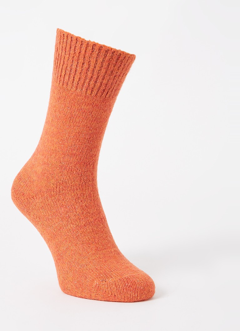 MarcMarcs Dames Ellen sokken in wolblend in de kleur Oranje, maat: 39/42