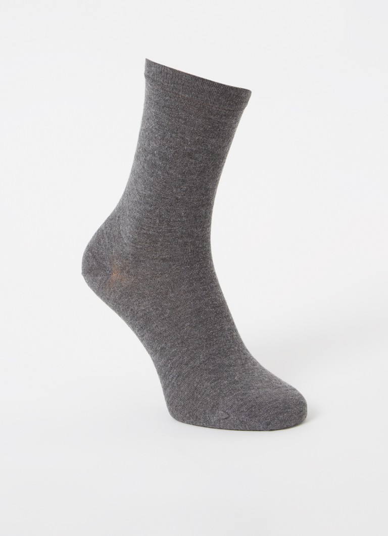 MarcMarcs Dames Sokken in kasjmierblend in de kleur Donkergrijs, maat: 35-38