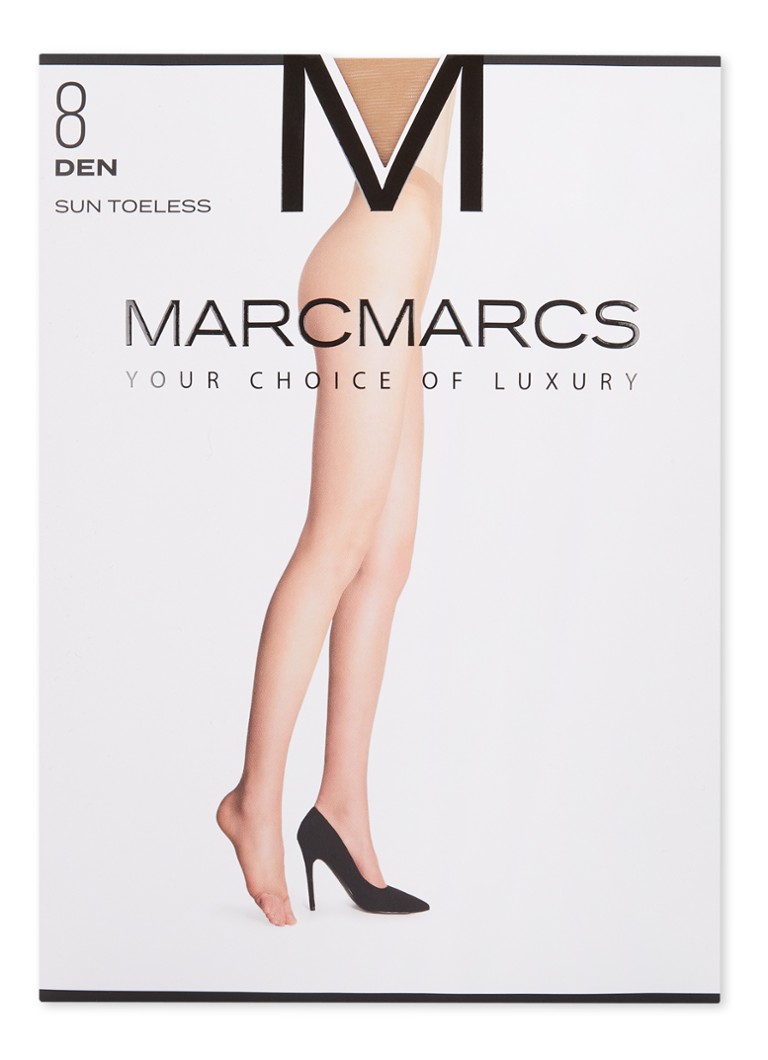 MarcMarcs Dames Teenloze panty in 8 denier in de kleur Zand, maat: S