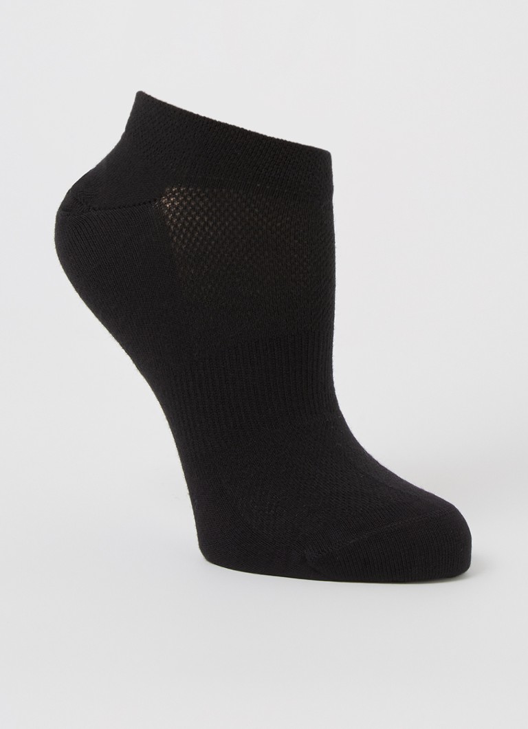 MarcMarcs Dames Sneakersokken in 2-pack in de kleur Zwart, maat: 35-38