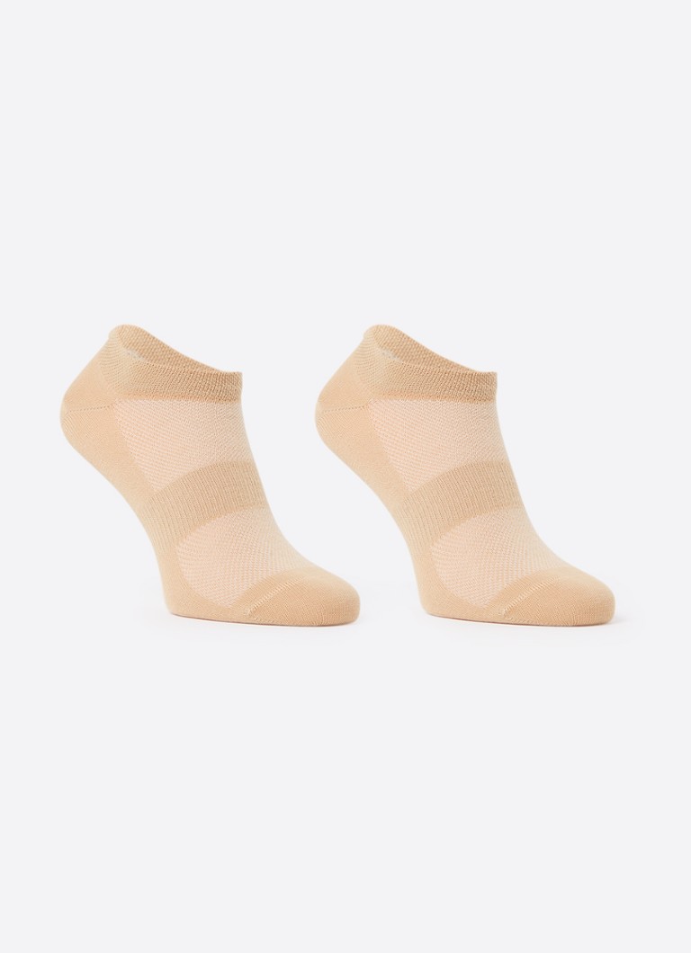 MarcMarcs Dames Sneakersokken in 2-pack in de kleur Camel, maat: 35038