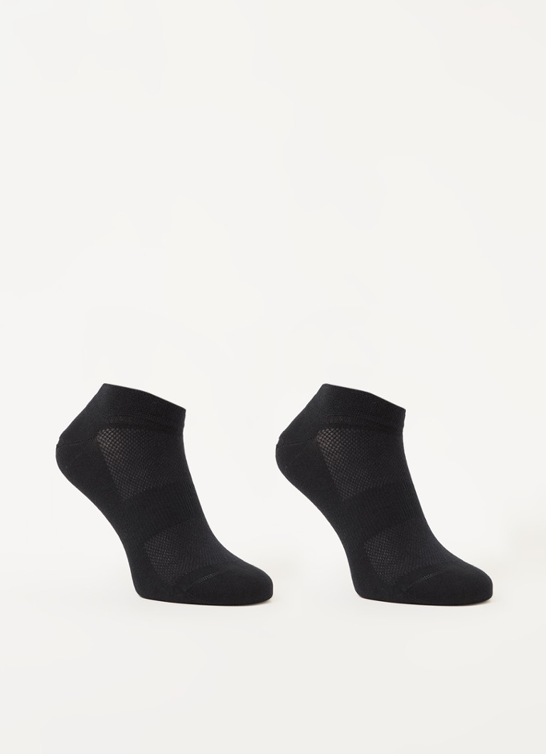 MarcMarcs Dames Sneakersokken in 2-pack in de kleur Donkerblauw, maat: 35-38
