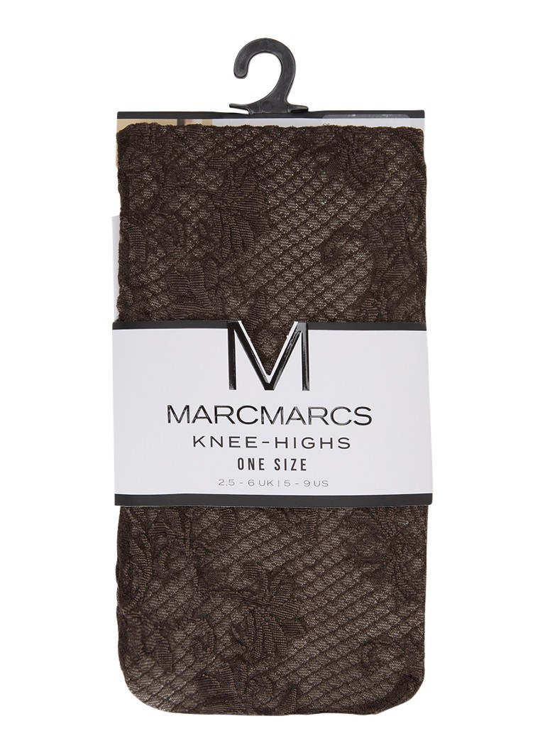 MarcMarcs Dames Bella kniekousen in 30 denier in de kleur Donkerbruin, maat: ONE SIZE