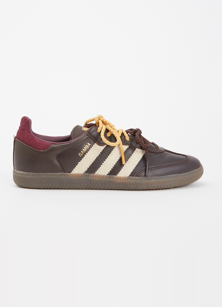 Adidas Dames Samba OG sneaker van leer in de kleur Donkerbruin, maat: 42
