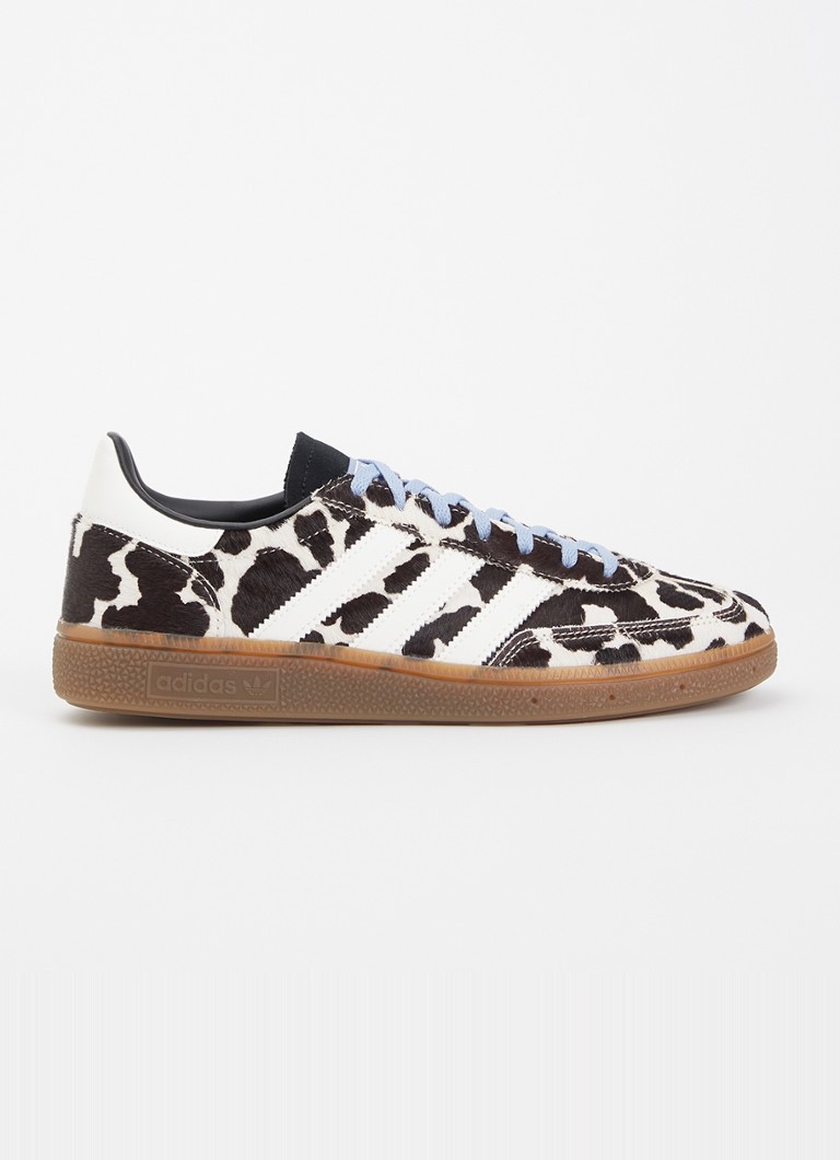 Adidas Dames Handball Spezial sneaker met panterprint in de kleur Donkerbruin, maat: 40