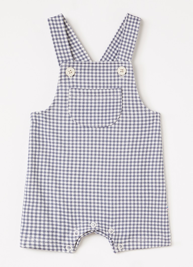 Joha Meisjes Playsuit met ruitdessin in de kleur Donkerblauw, maat: 80