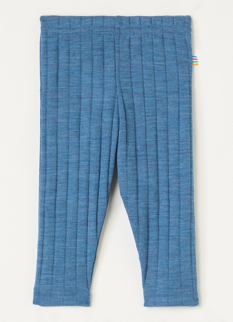 Joha Jongens Legging in zijdeblend in de kleur Petrol, maat: 80